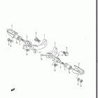 DR125 1986-1988 Подножки