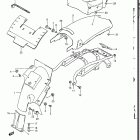 DR200 1986-1988 Заднее крыло