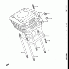 DR200 1986-1988 Цилиндр