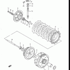 DR125 1986-1988 Сцепление