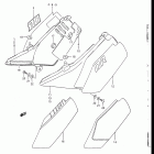 DR200 1986-1988 Обтекатель рамы