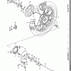 DR200 1986-1988 Заднее колесо