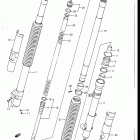 RM125 1986-1988 Front fork (model g)