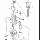 RM125 1986-1988 Carburetor (model g / model h ~e.no.106550)