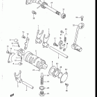 DR125 1986-1988 Механизм  переключения передач