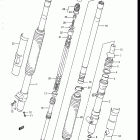 RM125 1986-1988 Front fork (model h)