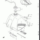 DR200 1986-1988 Fuel tank (model g / h)