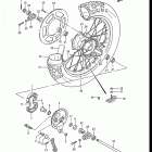 RM125 1986-1988 Rear wheel (model h)