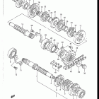 DR125 1986-1988 Трансмиссия