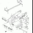 RM125 1986-1988 Rear swinging arm (model g / h)