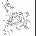 RM250 1986-1987 Crankcase cover - water pump (model g)