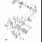 RM250 1986-1987 Механизм  переключения передач