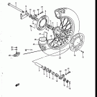 RM250 1986-1987 Rear wheel (model h)