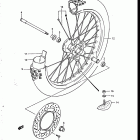 RM250 1986-1987 Переднее колесо