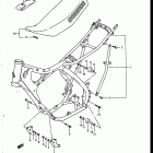 RM250 1986-1987 Frame - seat (mdoel h)