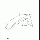 RM250 1986-1987 Переднее крыло