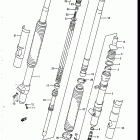 RM250 1986-1987 Front fork (model h)