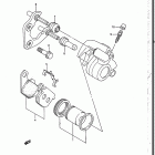 RB50 1987 Передний суппорт тормозной