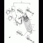 RM250 1986-1987 Shock absorber (model g)