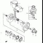 RM250 1986-1987 Crankshaft (model g)