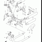 GV1200GLF, GLF2, GLG 1985-1986 Глушитель