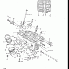 GV1200GLF, GLF2, GLG 1985-1986 Головка цилиндров (задняя)