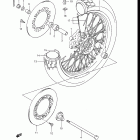 GV1200GLF, GLF2, GLG 1985-1986 Переднее колесо