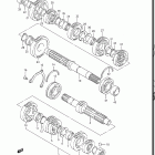 GV1200GLF, GLF2, GLG 1985-1986 Transmission (model f / f2)