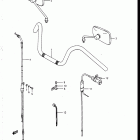 VS700GLF, GLP, GLEF, GLEP 1986-1987 Handlebar - control cable (vs700glpg / glepg / glph / gl...