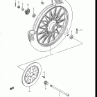 VS700GLF, GLP, GLEF, GLEP 1986-1987 Front wheel (vs700glefg / glepg)