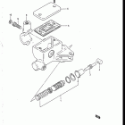 VS700GLF, GLP, GLEF, GLEP 1986-1987 Clutch master cylinder (vs700glfg / glefg / glfh / glefh...