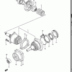 VS700GLF, GLP, GLEF, GLEP 1986-1987 Secondary drive gear (model h)