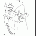 GV1200GLF, GLF2, GLG 1985-1986 Radiator hose - reserve tank