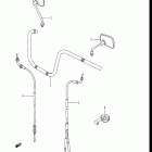 GV1200GLF, GLF2, GLG 1985-1986 Handlebar - control cable