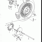 VS700GLF, GLP, GLEF, GLEP 1986-1987 Rear wheel (vs700glefg / glepg)