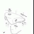 GV1200GLF, GLF2, GLG 1985-1986 Топливный бак