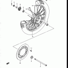 VS700GLF, GLP, GLEF, GLEP 1986-1987 Front wheel (vs700glfg / glpg)