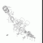 GV1200GLF, GLF2, GLG 1985-1986 Коленвал