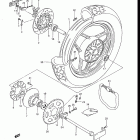 GS700E, ES, 1985 Заднее колесо