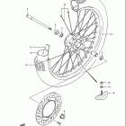 RM125 1984-1985 Front wheel (model f)