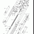 RM250 1984-1985 Front fork (model e)