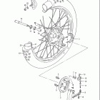 RM125 1984-1985 Front wheel (model e)