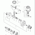 RM125 1984-1985 Коленвал