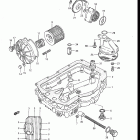 GS700E, ES, 1985 Oil pump - oil filter