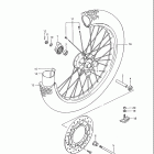 DR250 1985 Переднее колесо