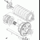 GS700E, ES, 1985 Сцепление