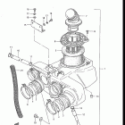 GS700E, ES, 1985 Воздухозаборник