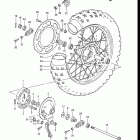 RM250 1984-1985 Заднее колесо