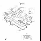 GS700E, ES, 1985 Крышка головки цилиндров