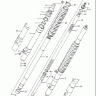 RM125 1984-1985 Front fork (model f)